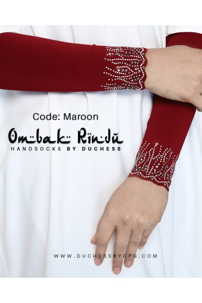 DUCHESS OMBAK RINDU HANDSOCKS - MAROON